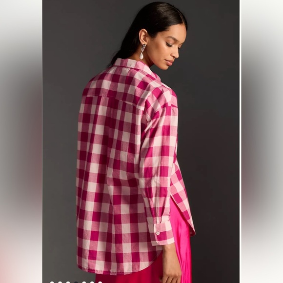 Anthropologie The Bennet Buttondown Shirt by Maeve: Buffalo Check Edition - Picture 2 of 8